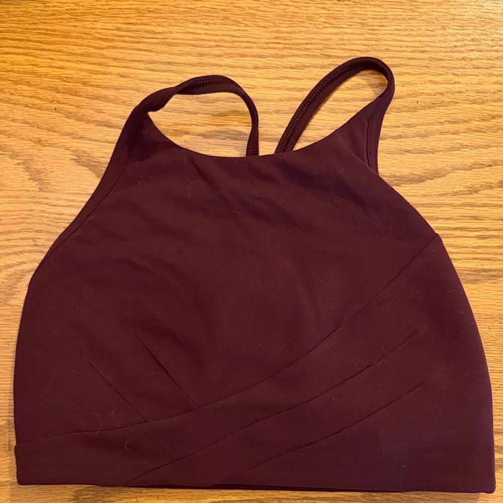 Lululemon Athletica Dark Red Sports Bra